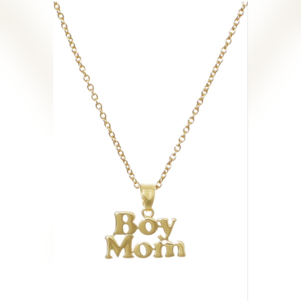 'Boy Mom' PendantNecklace